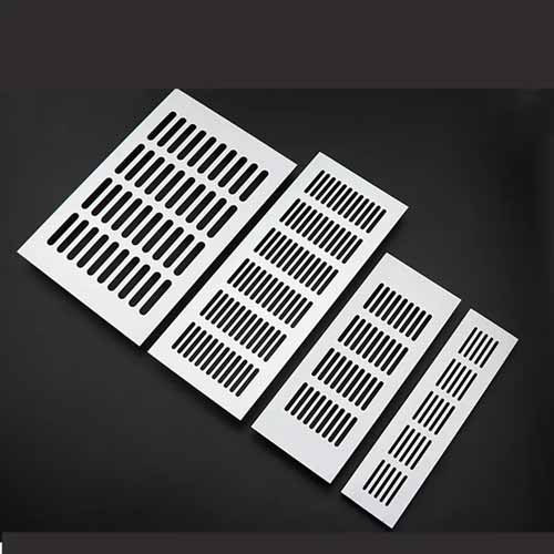 Aluminum Alloy Air Vent Plate Ventilation Grille for Closet Shoe Cupboard Decorative Cover